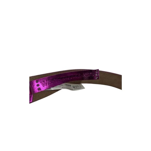 Free People Belt Women Sz XS/S We The Free Rowan Metallic Pink Leather Belt - Picture 7 of 11